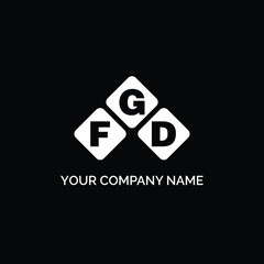 FGD letter logo design on white background. FGD logo. FGD creative initials letter Monogram logo icon concept. FGD letter design