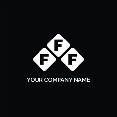 FFF letter logo design on white background. FFF logo. FFF creative initials letter Monogram logo icon concept. FFF letter design