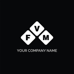 FVM letter logo design on white background. FVM logo. FVM creative initials letter Monogram logo icon concept. FVM letter design