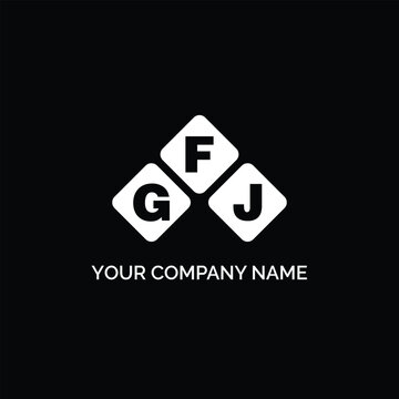 GFJ letter logo design on white background. GFJ logo. GFJ creative initials letter Monogram logo icon concept. GFJ letter design