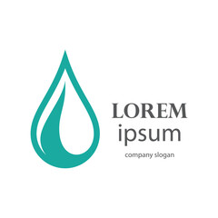 fresh blue water drop design