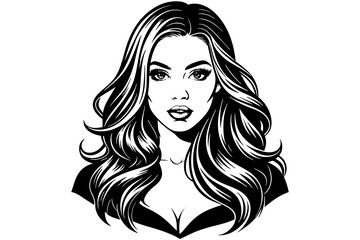 bella silhouette  vector illustration