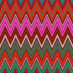 Seamless zigzag pattern geometrical background - 763826044