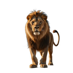 Obraz premium lion isolated transparent background PNG. ai generated