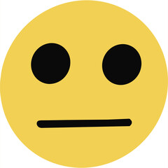 The Non Emoji depicts a pair of classic black-framed eyeglasses. The frames are rounded, giving off a nerdy or intellectual vibe.