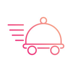 Food Delivery icon editable stock vector illustration