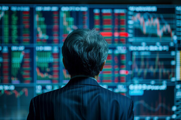 日本の株価チャート「AI生成画像」