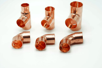 Copper pipe plumber fittings elbow connectors socket accessories tubes faucet copper adapter