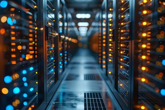 Securing Data Storage and File Transfer on a Protected Network. Concept Secure Networks, Data Protection, File Encryption, Network Security, Cybersecurity Measures