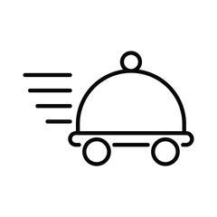 Food Delivery icon editable stock vector illustration