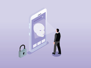 Face recognition on smartphone security