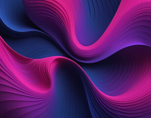 abstract purple dark blue and pink wavy stacked paper wallpaper 