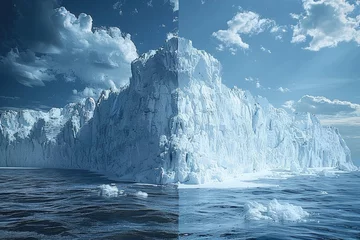 Wandcirkels plexiglas Climate change melting glaciers faster professional photography © NikahGeh