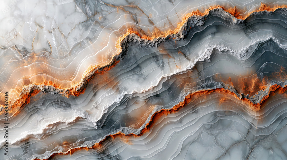 Poster abstract background with wavy waves and lines. generative ai