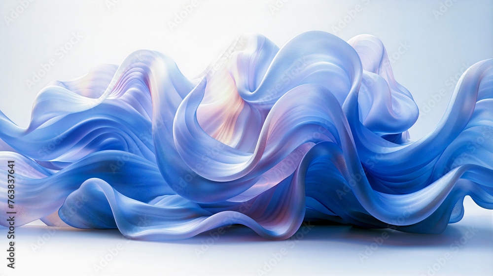 Poster abstract background with wavy waves and lines. generative ai