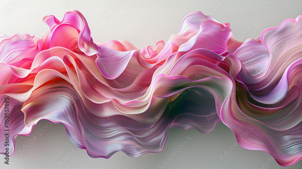 Poster abstract background with wavy waves and lines. generative ai