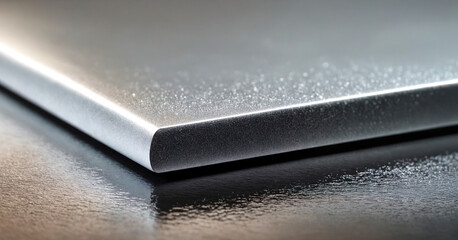 Thick metal plate symbolizing metalworking in metallurgy