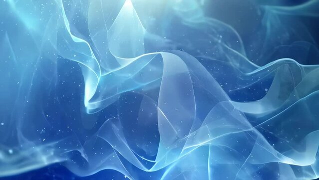 abstract blue background with waves and lines, beautiful lines and blur