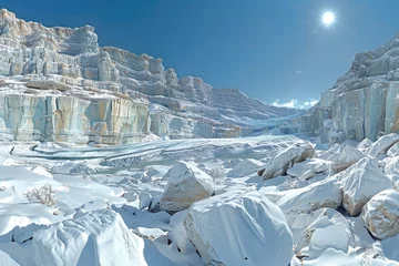 Keuken spatwand met foto Climate change melting glaciers faster professional photography © NikahGeh
