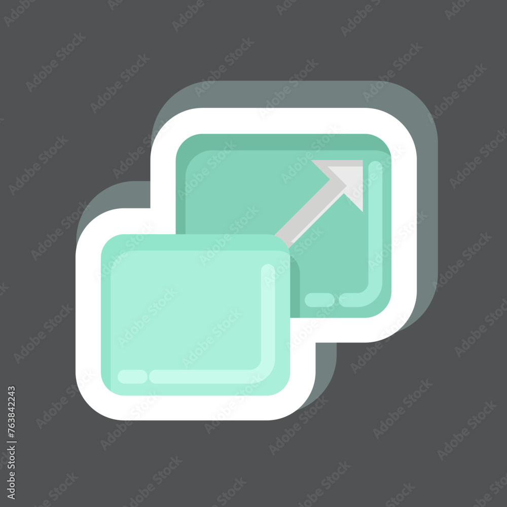 Fototapete sticker scale. related to graphic design tools symbol. simple design editable. simple illustration. 