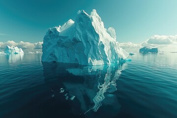 Climate change melting glaciers faster professional photography - obrazy, fototapety, plakaty