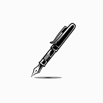 Pen in cartoon, doodle style. Image for t-shirt, web, mobile apps and ui. Isolated 2d vector illustration in logo, icon, sketch style, Eps 10. AI Generative