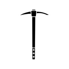 Pick icon vector. Pick axe illustration sign. Extraction symbol.  Mine logo.