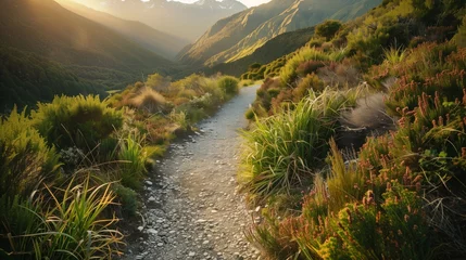Foto op Plexiglas pathway through paradise fiordland © pier