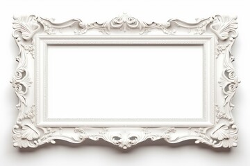 antique picture frame isolated on a transparent background