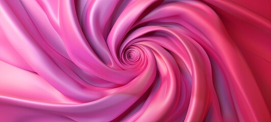 Hot pink background. fashionable background, twisted spiral. generative ai