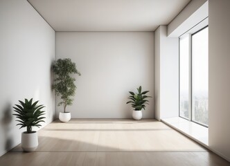 Fototapeta na wymiar image of a completely empty interior of modern architecture, in an elegant style,
