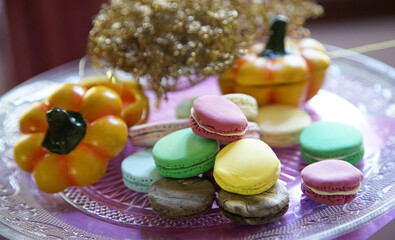 colorful macaroons 