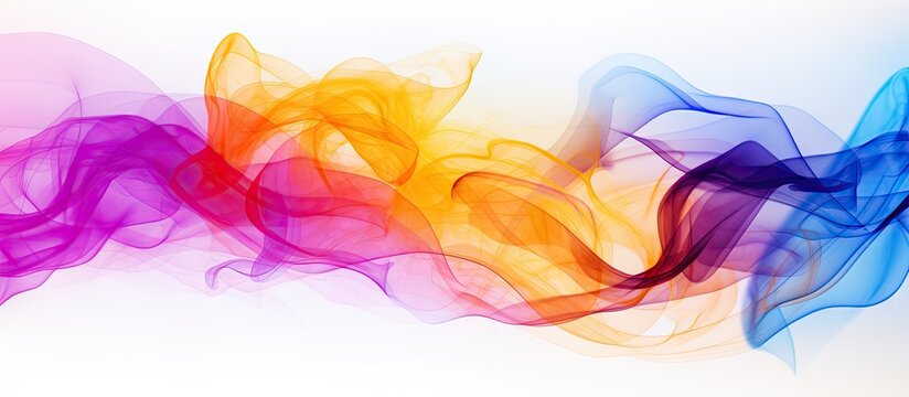 Abstract smoky backdrop showcasing a spectrum of hues