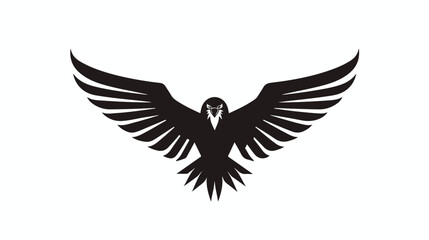 Falcon Eagle Bird Logo Template vector icon flat vector