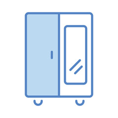 Wardrobe  icon editable stock vector illustration.
