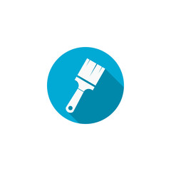 Paint brush icon isolated on transparent background