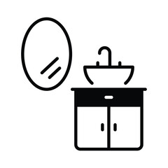 Sink  icon editable stock vector illustration.