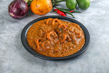 Indian cuisine - Masala with calamari