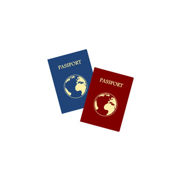 Passport icon isolated on transparent background