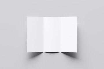New Papaer Trifold Brochure A4 Blank Background