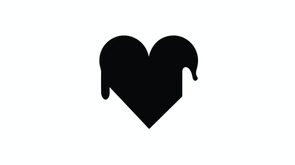 Heartbreak icon or logo isolated sign symbol vector