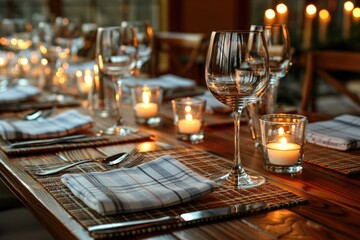 table set and cutlery with ramadan theme advertising food photography