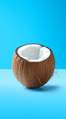 Coconut on the beach. Sunny summer concept.