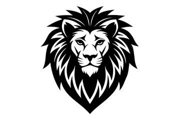 lion logo  silhouette  vector and illustration