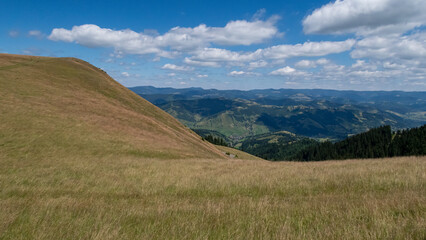 The Landscape of the Carpathian Mountains in Romania
