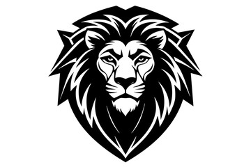 lion logo  silhouette  vector and illustration