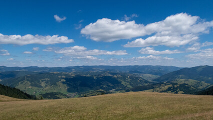 The Landscape of the Carpathian Mountains in Romania