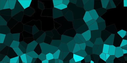 Abstract Seamless light blue Quartz Crystal Pixel Diagram Background. Black vector low poly cover. Dark Multicolor Broken Stained-Glass Background with dark lines. Geometric Retro tiles pattern.