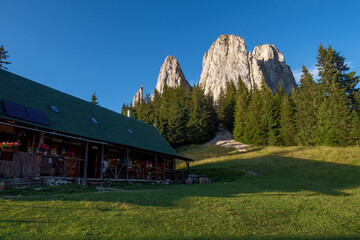 The Landscape of the Carpathian Mountains in Romania