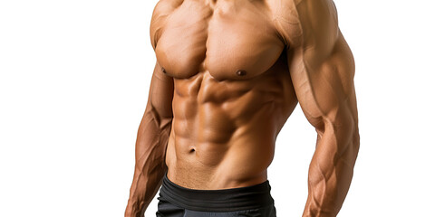 Fototapeta premium male athlete's abs